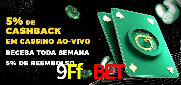 Promoções do cassino ao Vivo 9Ff Bet